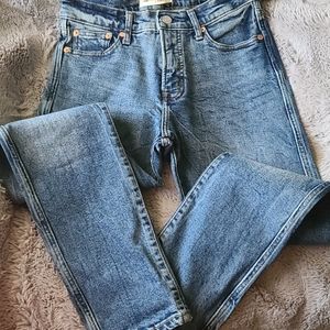Gap high rise straight leg jeans